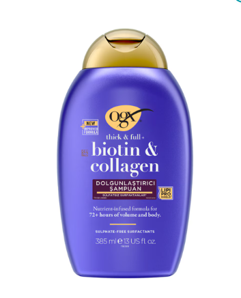 OGX Dolgunlaştırıcı Biotin ve Kolajen Şampuan 385 ml