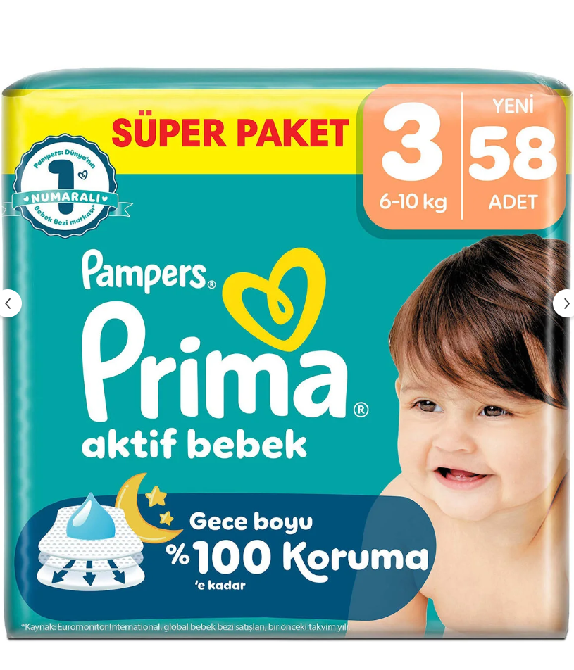 Prima Süper Paket 3 No 6-10  (58) ADET