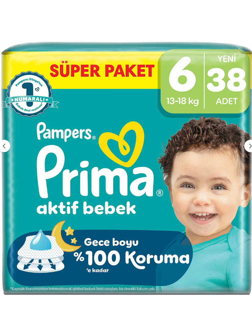 Prima Süper Paket 6 Numara 13-18 Adet