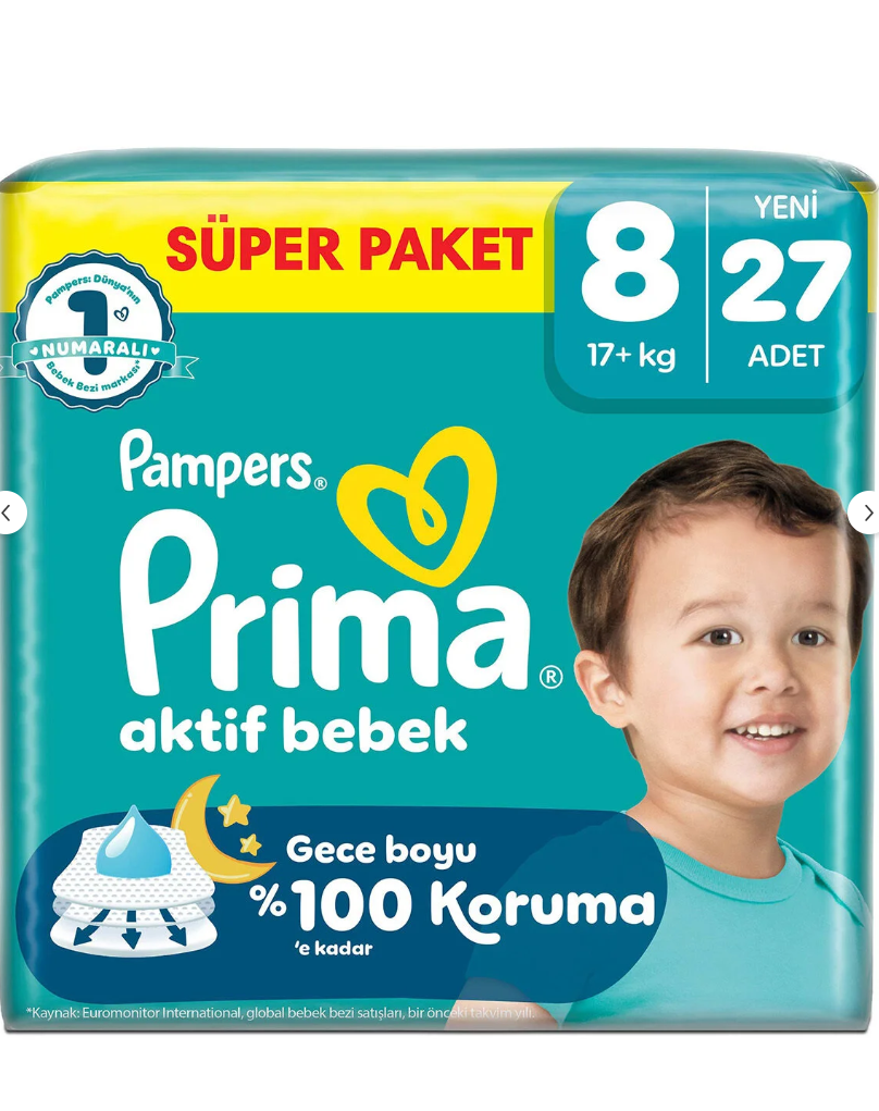 Prima Super Paket 8 Numara 17-27 Adet