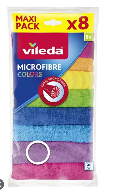 Vileda Mikrofiber Colors Bez 8'li
