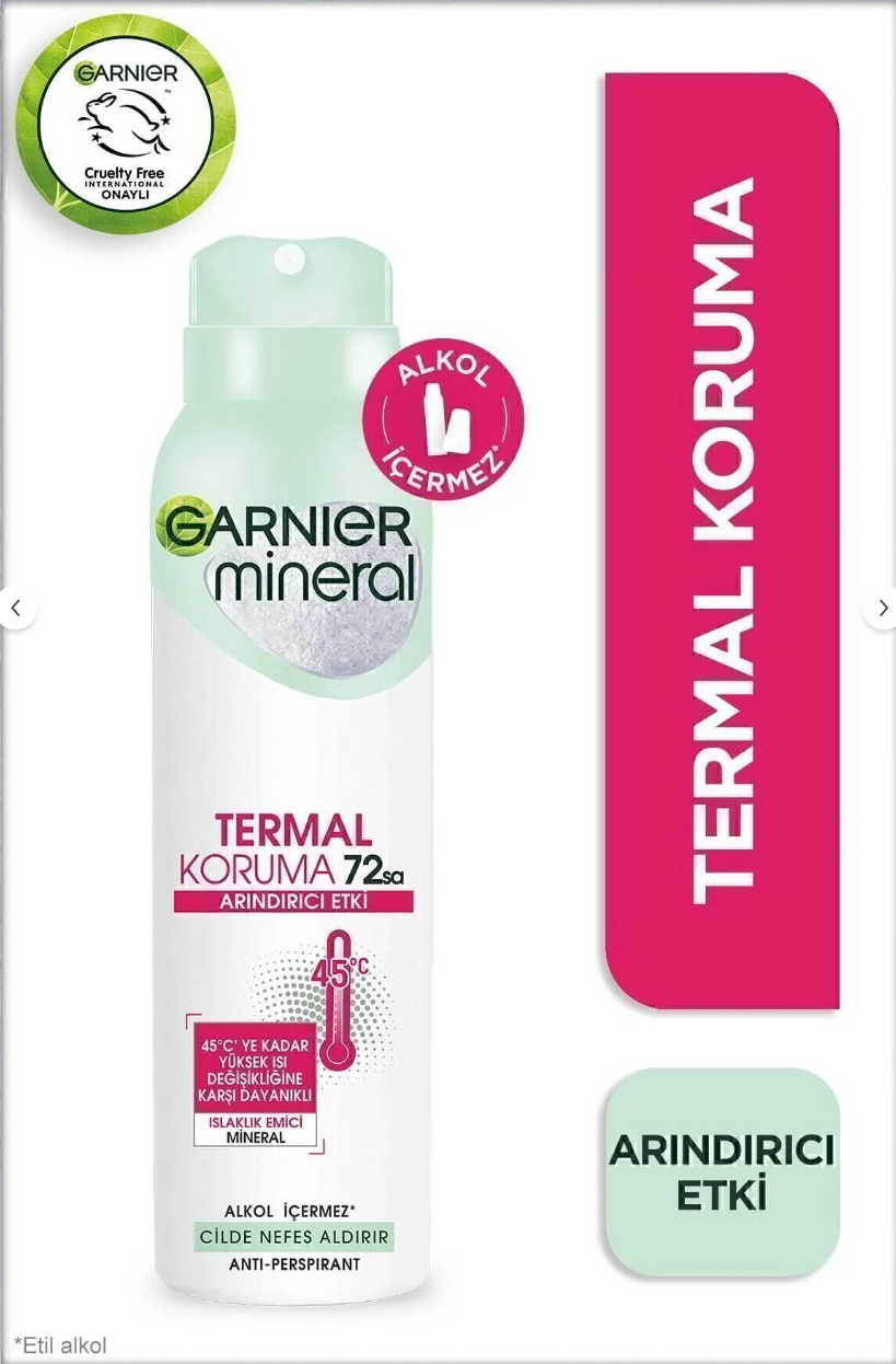 Garnier Mineral Termal Koruma Sprey Deodorant