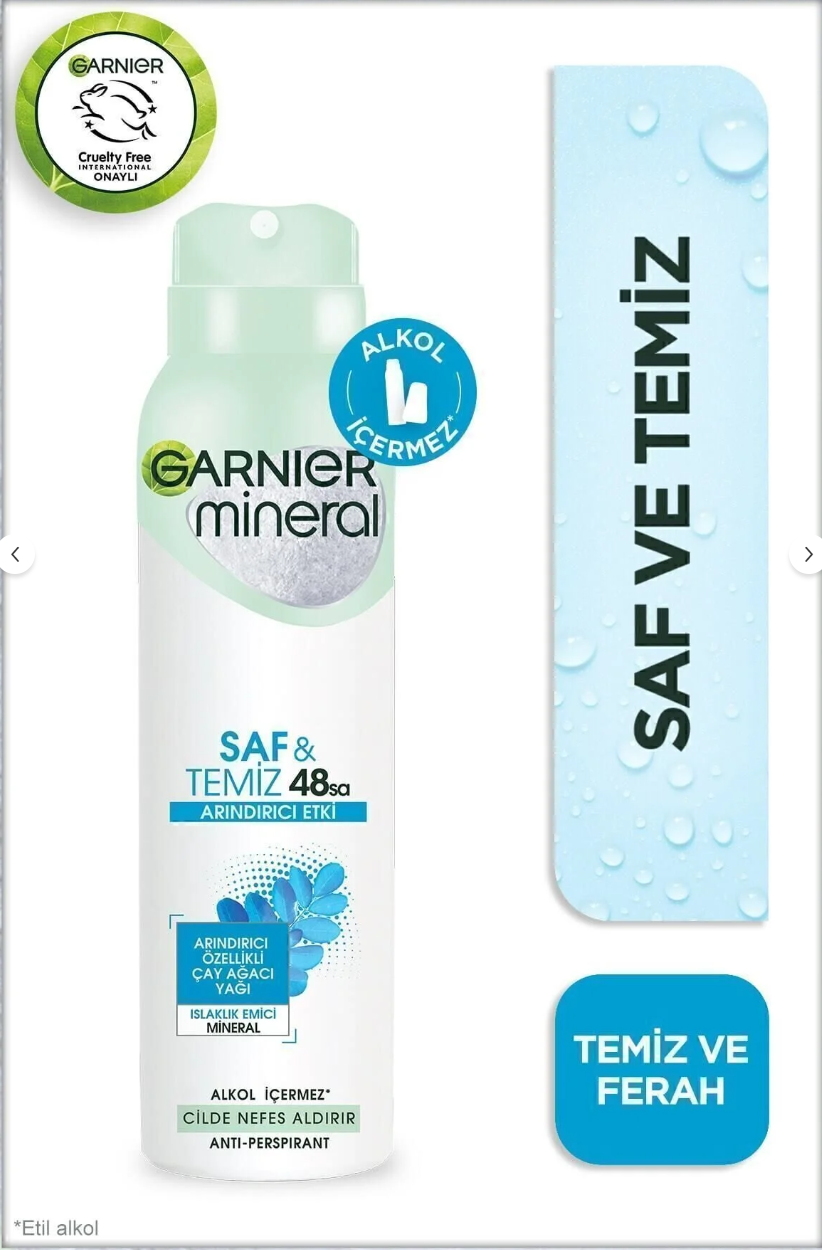 GARNİER DEO SAF & TEMİZ ARINDIRICI 150 ML 