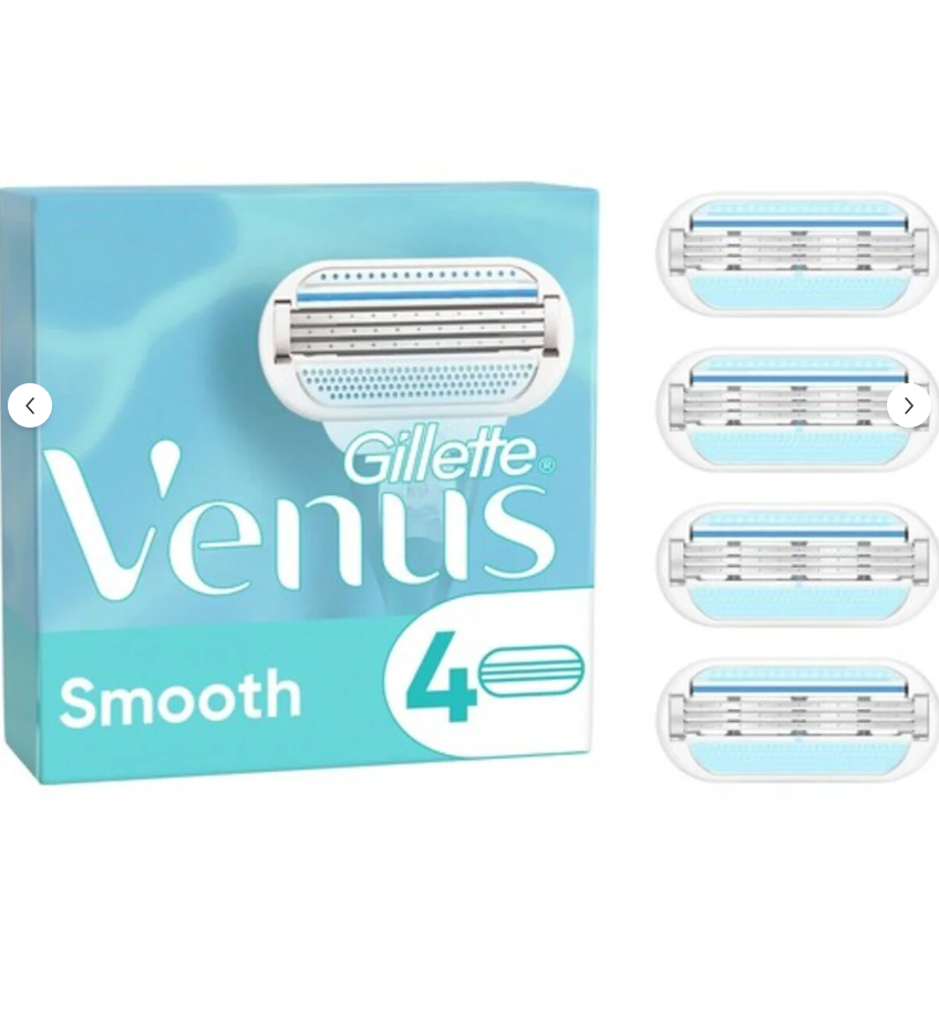 Gillette Venus Yedek Kadın Tıraş Bıçağı 4'lü