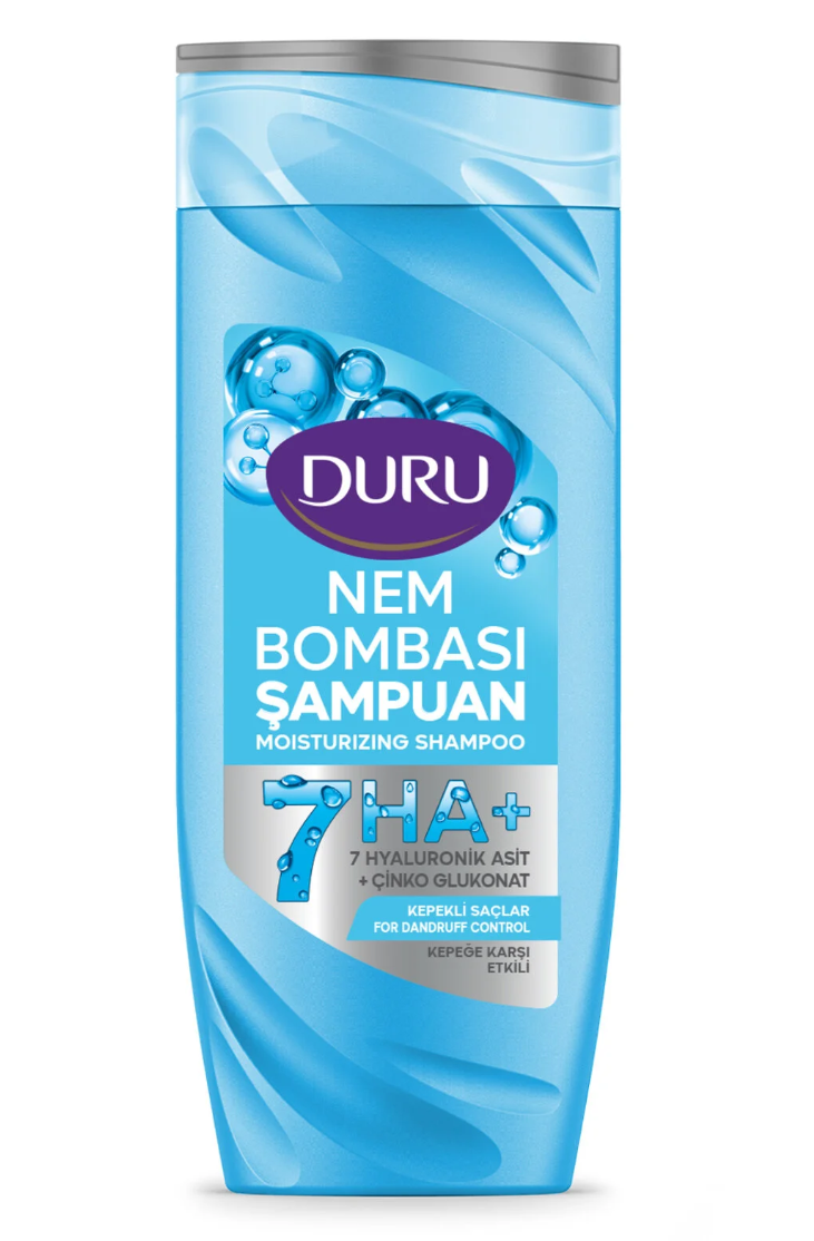 Duru Nem Bombası Kepekli Saçlar için Kepeğe Karşı Etkili Şampuan 400 Ml