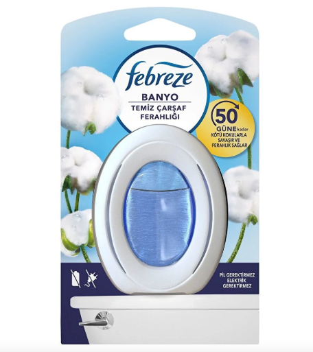 Febreze Banyo Temiz Çarşaf Ferahlığı Hava Ferahlatıcı Oda Kokusu