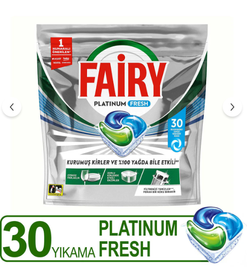Fairy Platinum Fresh Bulaşık Makinesi Kapsülü 30 Yıkama