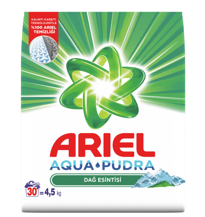 Ariel Dağ Esintisi Renkli AquaPudra Çamaşır Deterjanı 4.5 Kg