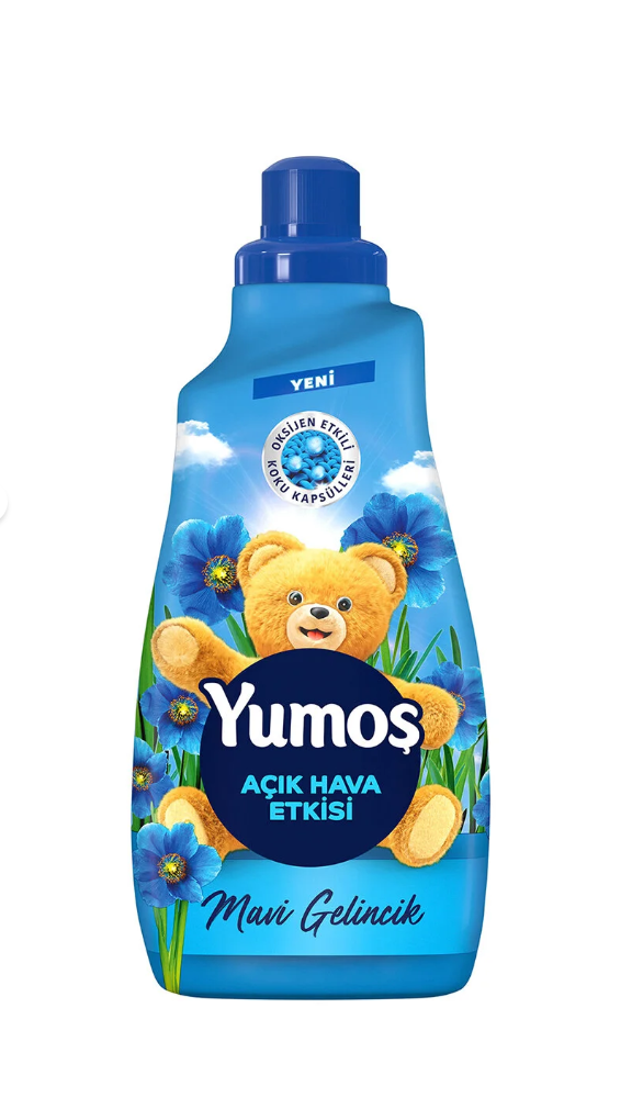 Yumoş Açık Hava Etkisi Konsantre Çamaşır Yumuşatıcısı Mavi Gelincik 1440 Ml 60 Yıkama