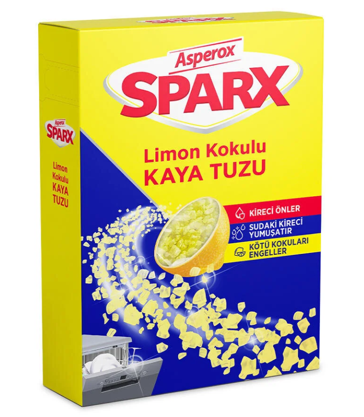 Asperox Sparx Limon Kokulu Kaya Tuzu 1.5 kg