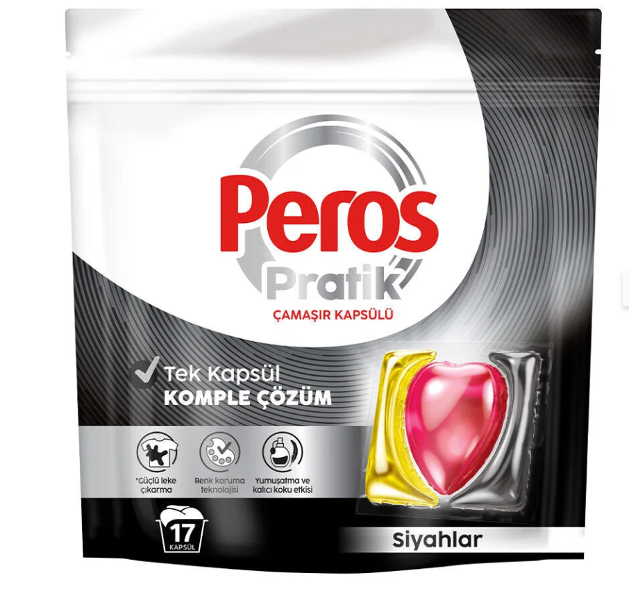 Peros Pratik Siyahlar Çamaşır Kapsülü 17'li