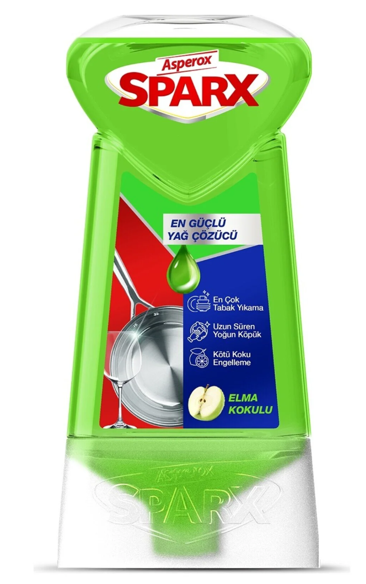 Asperox Sparx Diamond Plus 650 ml Elma Sıvı Bulaşık Deterjanı