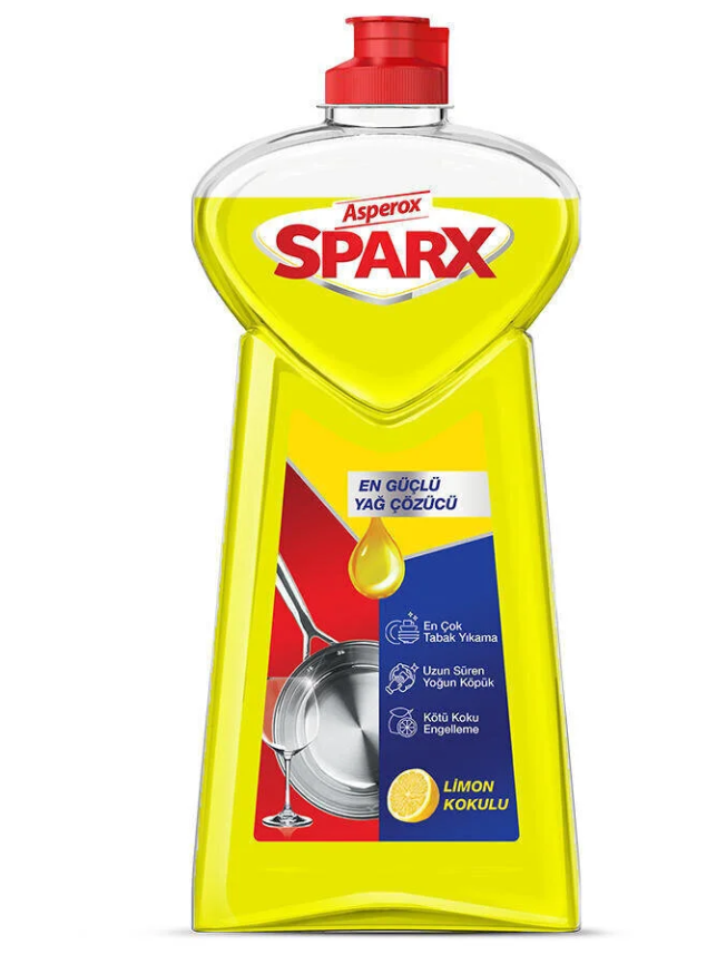 Asperox Sparx Limon Kokulu Sıvı Bulaşık Deterjanı 1200 ml
