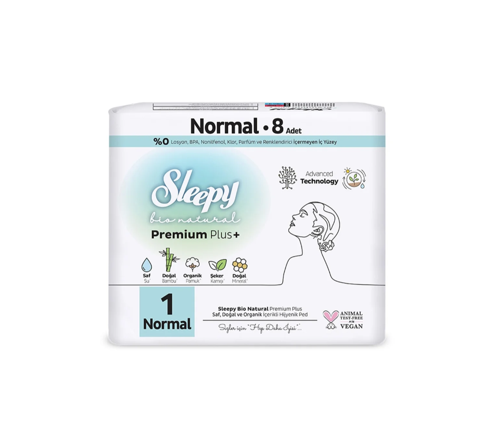 Sleepy Hijyenik Ped Bio Normal 8'Li
