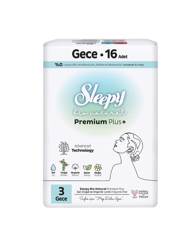 Sleepy Bio Super Ecco Gece Hijyenik Ped 16'lı