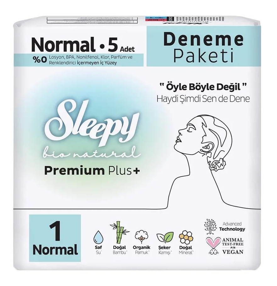 Sleepy Bio Natural Hijyenik Ped Deneme Paketi Normal 5 Li