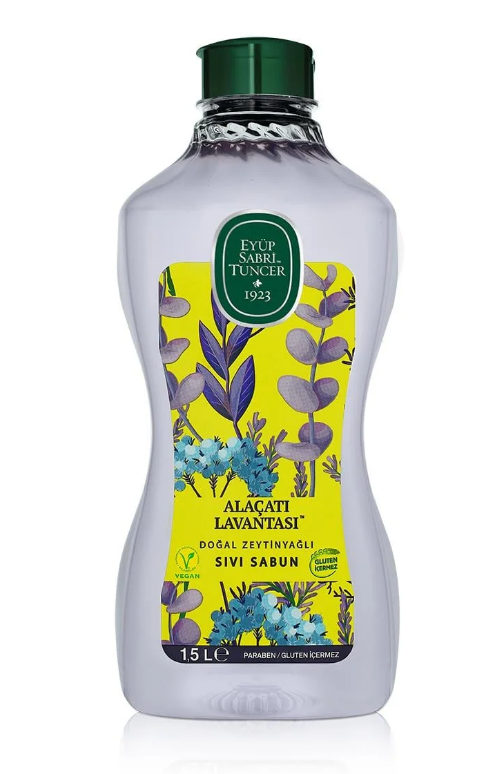 Eyüp Sabri Tuncer Alaçatı Lavantası Doğal Zeytinyağlı Sıvı Sabun 1.5 lt