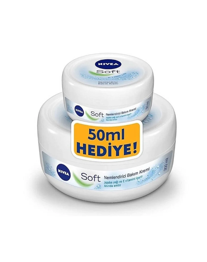 NIVEA Soft Krem 300 ml + Soft Krem 50 ml Hediyeli