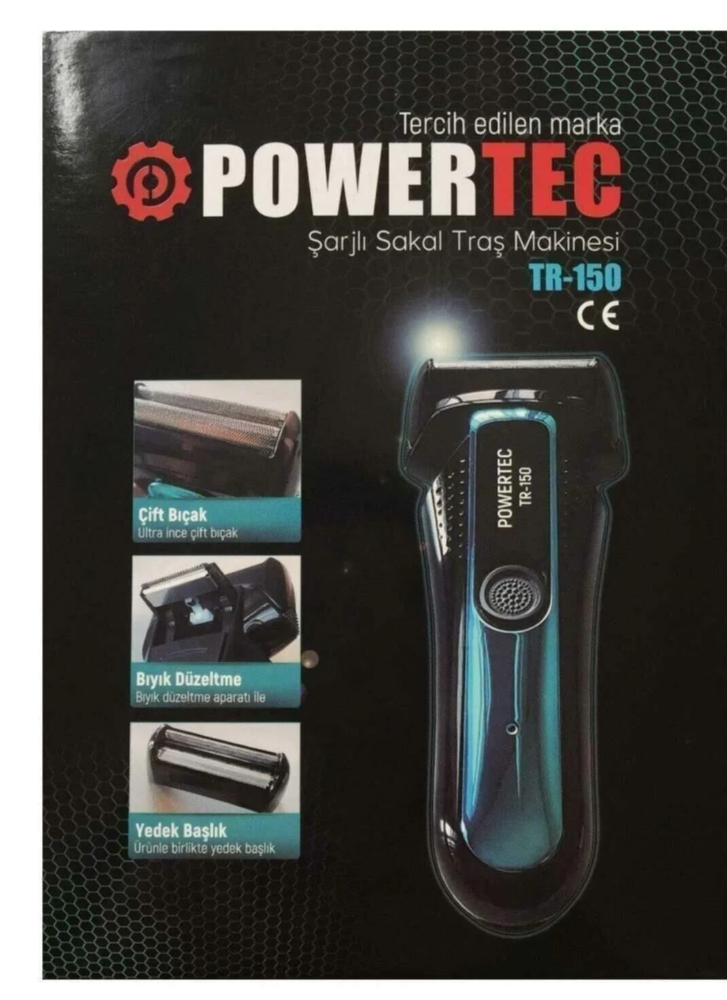 Powertec TR-150 Şarjlı Sakal Tıraş Makinesi