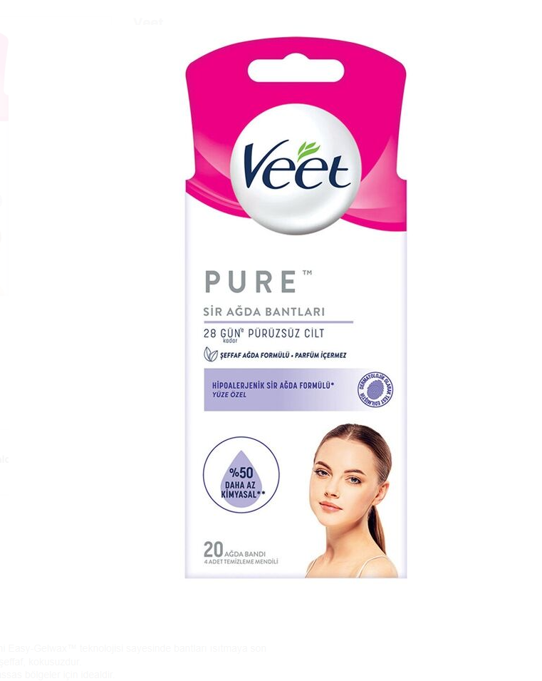 Veet Pure Sir Ağda Bantları 20 Adet
