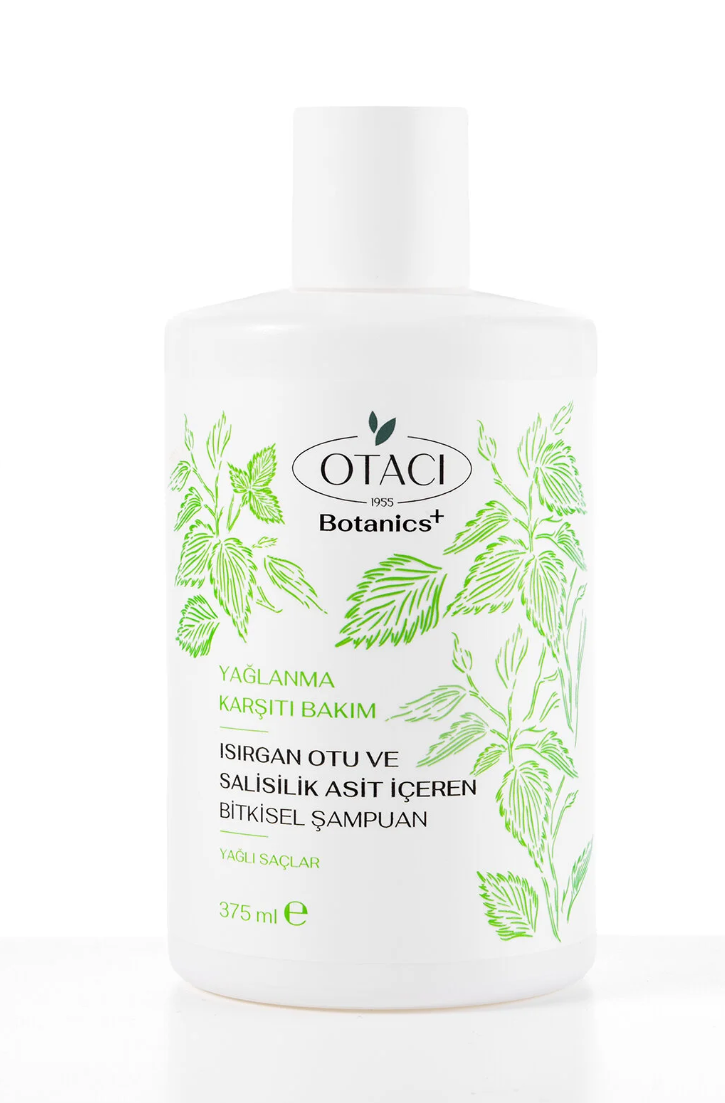 Otacı Botanics+ Yağlanma Karşıtı Bakım - Isırgan Otu ve Salisilik Asit İçeren Bitkisel Şampuan 375 Ml