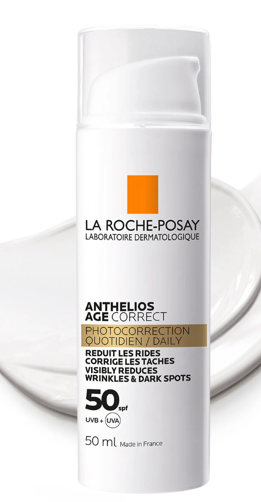 La Roche Posay Anthelios Age Correct SPF50+ UV Kaynaklı Leke ve Kırışıklık Karşıtı Güneş Koruyucu Yüz Kremi 50 m
