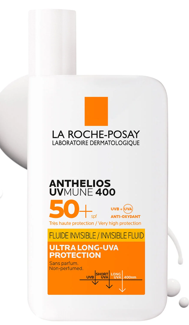 La Roche Posay Anthelios Uvmune 400 Invisible Fluid Tüm Cilt Tipleri İçin Yüksek Koruma SPF50+ Yüz Güneş Kremi 50ML