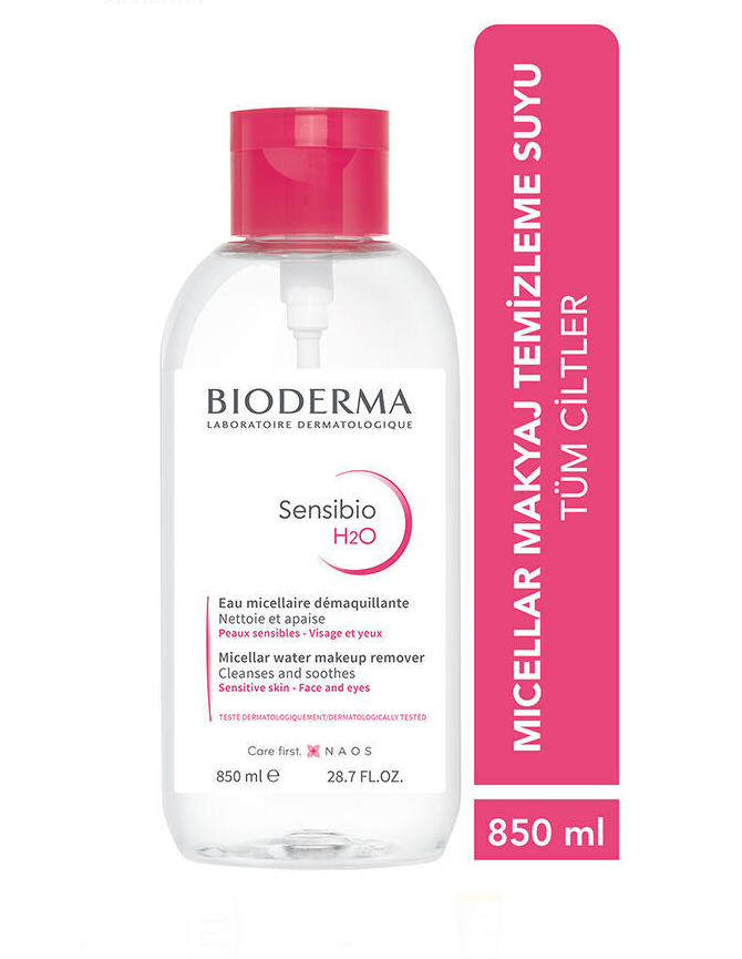 Bioderma Sensibio H2O Yüz ve Makyaj Temizleme Suyu 850 ml