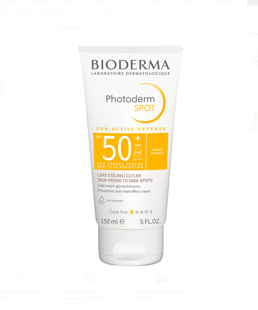 Bioderma Photoderm Spot SPF 50+ Leke Karşıtı Güneş Kremi 150 ml