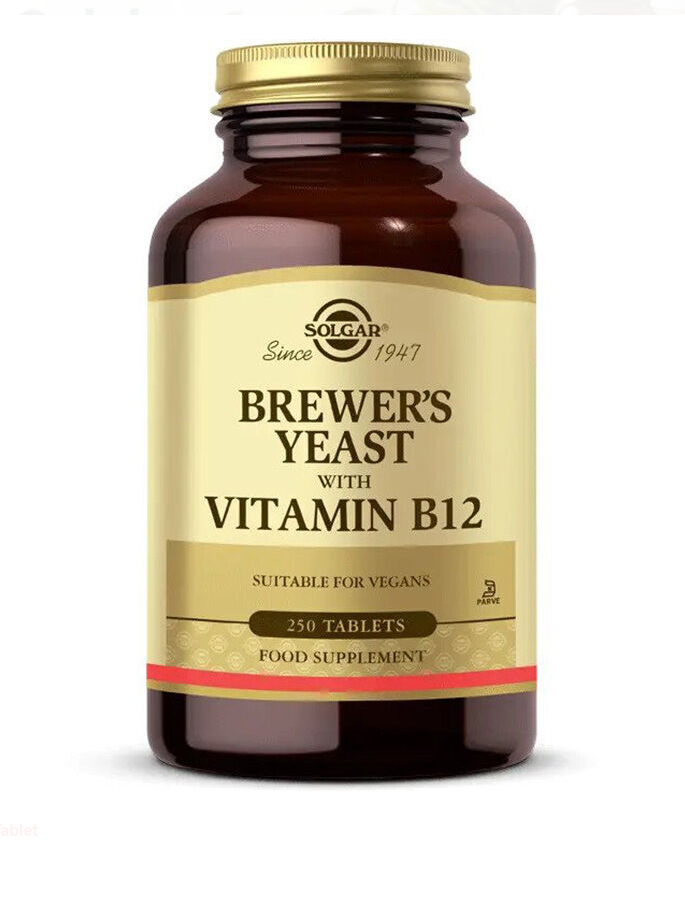 Solgar Brewers Yeast With Vitamin B12 250 Tablet