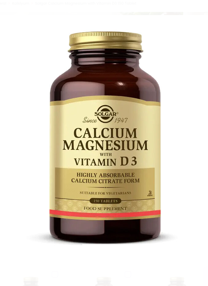 Solgar Calcium Magnesium Vitamin D3 150 Tablet