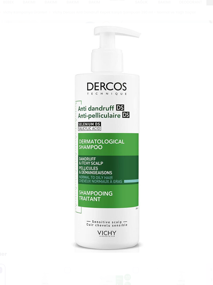 Vichy Dercos Kepek Karşıtı Şampuan 390 Ml - N&Y