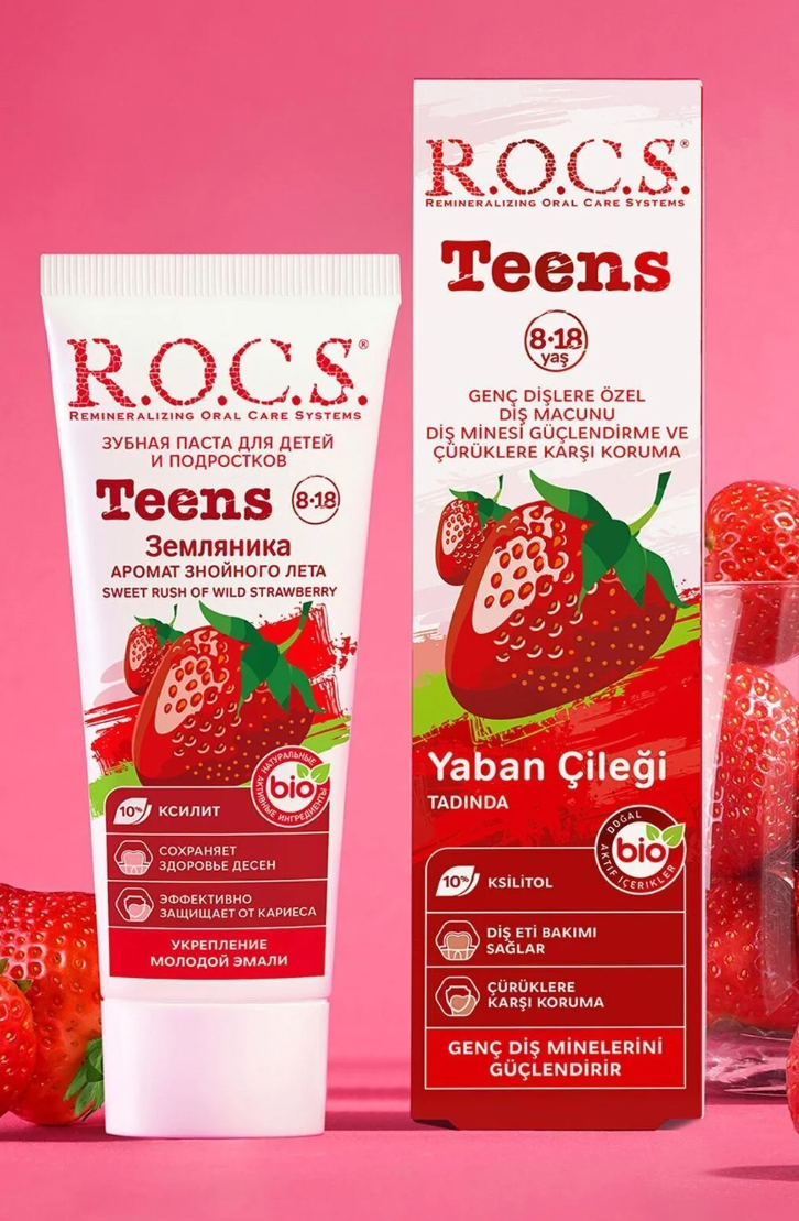 Rocs School Yaban Cileği Aromalı Diş Macunu 60 Ml