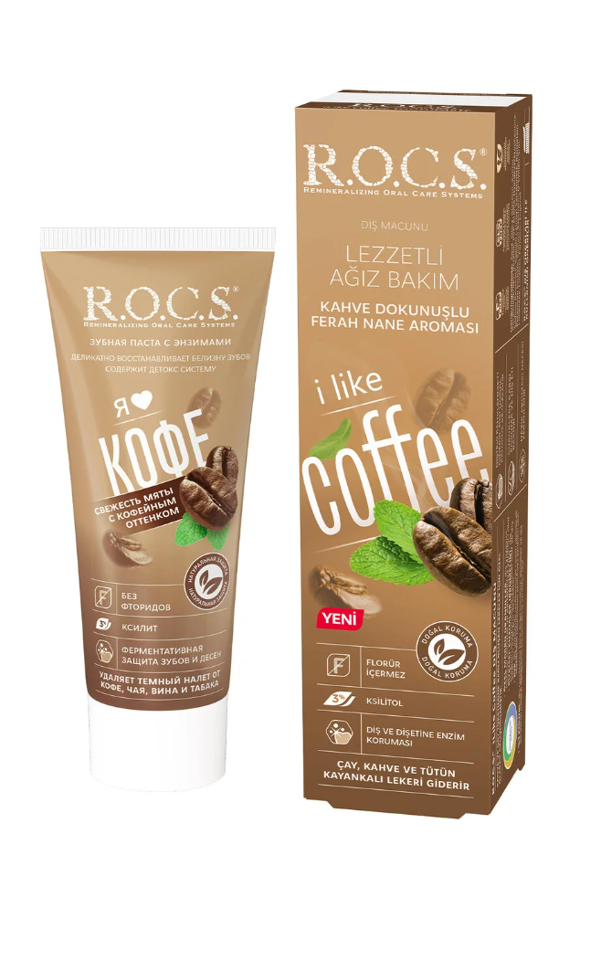 Rocs İ Like Coffee Leke Karşıtı Diş Macunu 74g