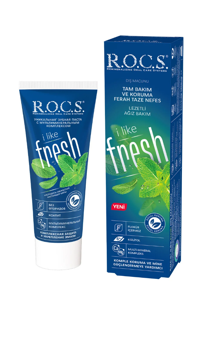 Rocs İ Like Fresh Tam Bakım Diş Macunu 74g