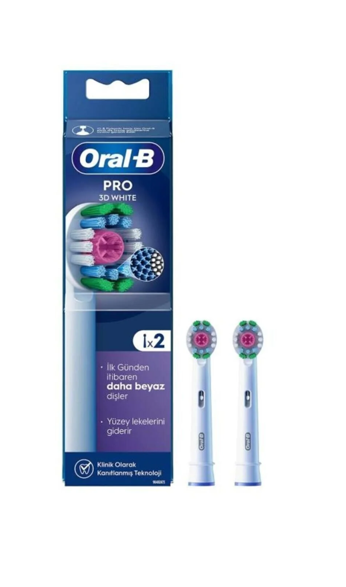 Oral-B Şarjlı Yedek Başlık 3d White Luxe 2li