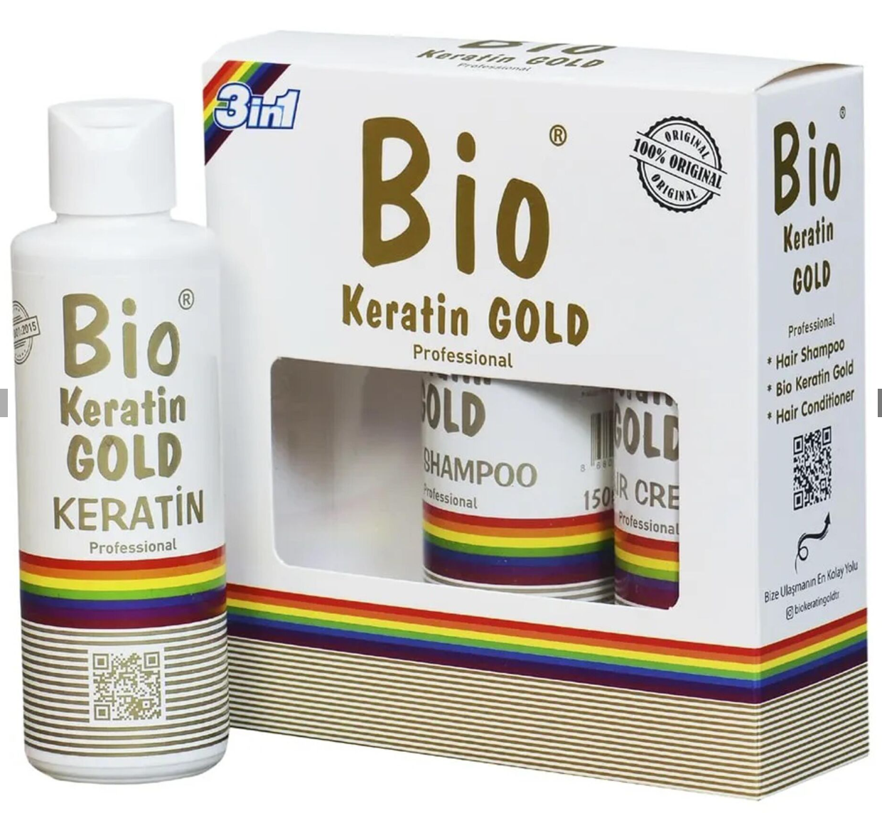 Bio Keratin Gold 150ml Şamp+Hed.Keratin+Saç Kremi