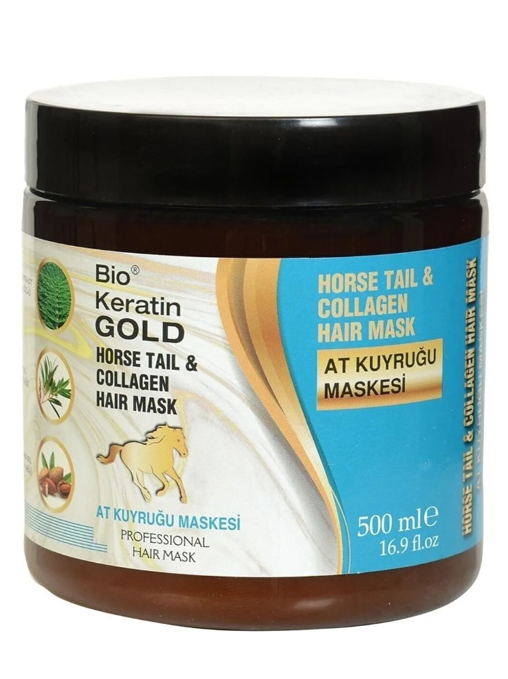 Bio Keratin Gold At Kuyruğu&Kolejen Maskesi 500 Ml