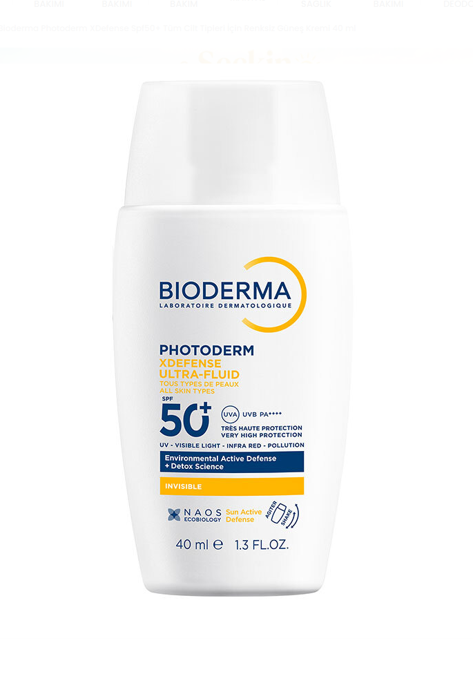 Bioderma Photoderm XDefense Spf50+ Tüm Cilt Tipleri İçin Renksiz Güneş Kremi 40 ml