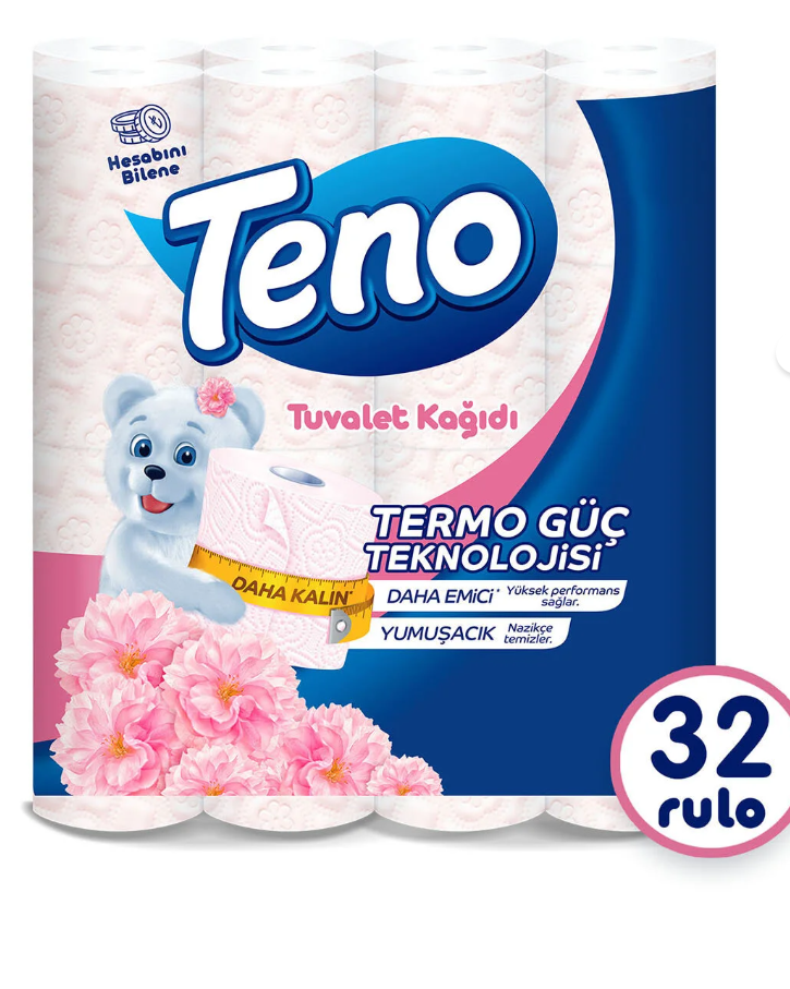 Teno Avantaj Paketi Parfümlü Tuvalet Kağıdı 32 Rulo