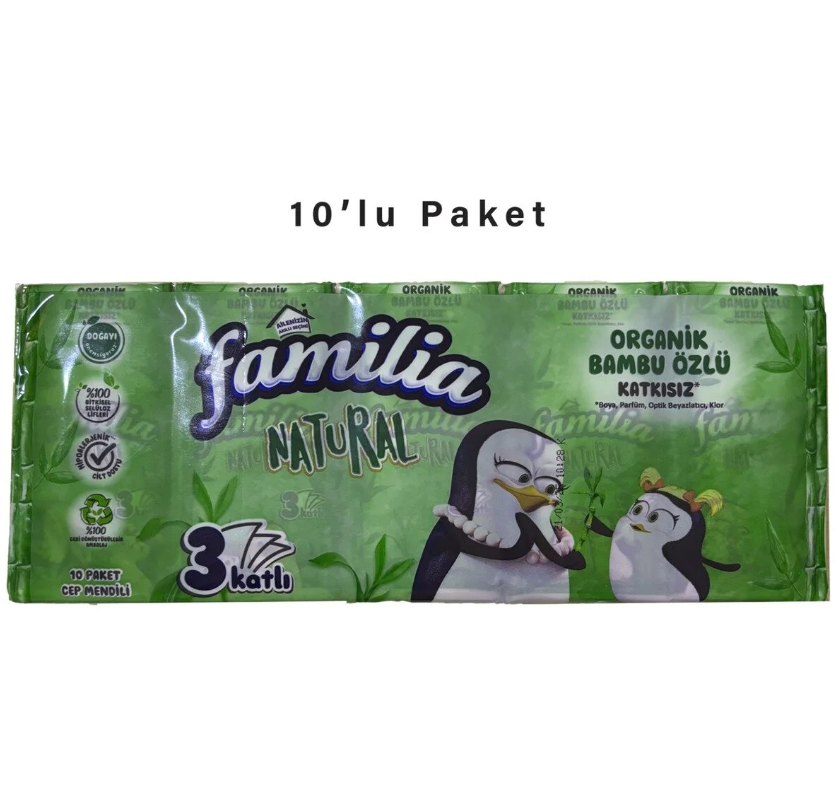 Familia 10'lu Paket Cep Mendili