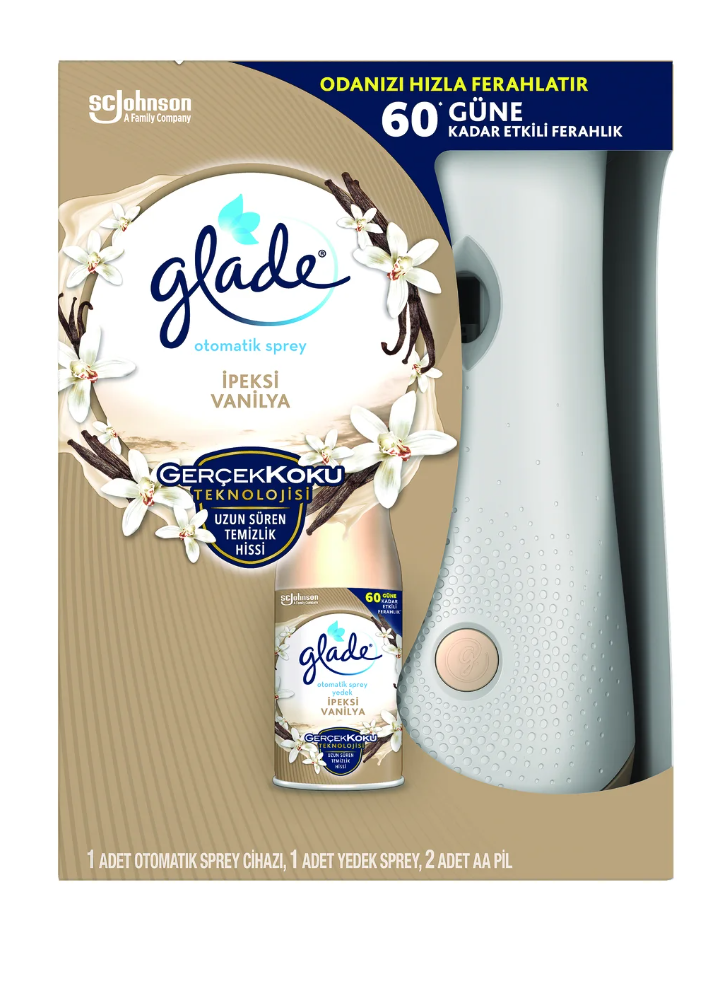 Glade Otomatik Sprey Cihazı + İpeksi Vanilya Yedek 269 Ml