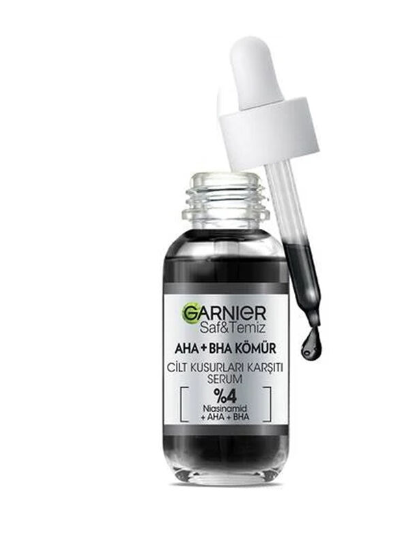 Garnier Skın Serum Aha+Bha Kömürcilt Kusurları